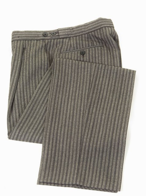 Striped wool morning trousers