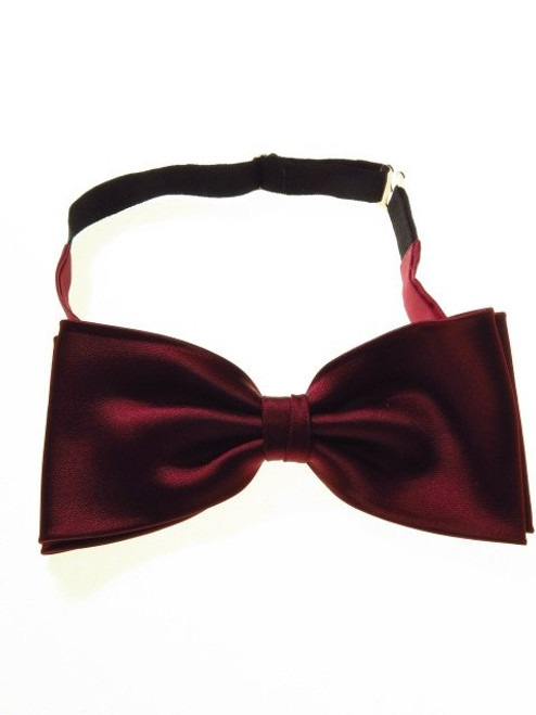 Ready-tied bow tie burgundy