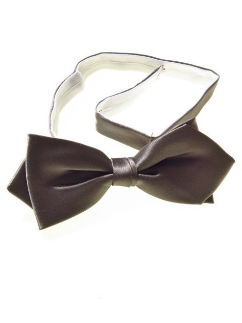Silver diamond tip bow tie