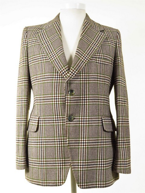 Vintage Tweed Jacket 1970s Wide Lapels