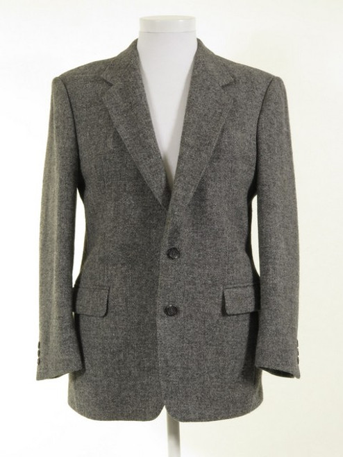 Men's Grey Harris Tweed Blazer 40R - Tweedmans