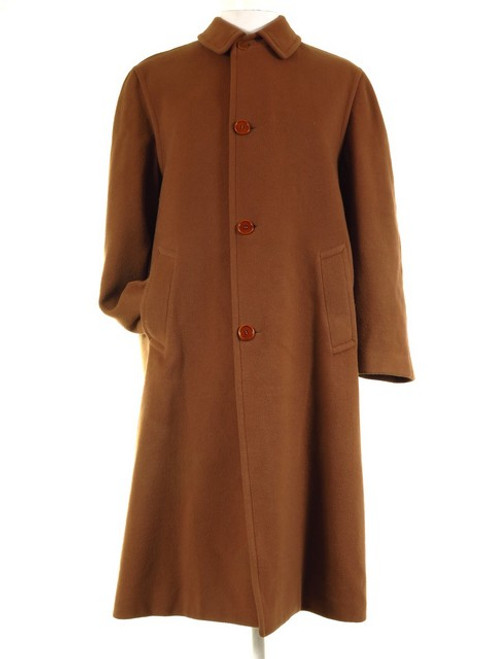 Vintage Overcoat Wool Cashmere Made In Italy