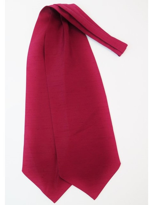 Burgundy red wedding cravat