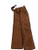 Mens brown silk wedding cravat 