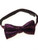 Purple black yellow bow tie 