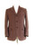 Brown Pinstripe Velvet Jacket