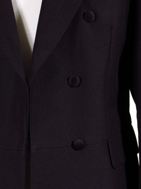 Men's Black Frock Coat Wedding Jacket Mohair Tonic Ex-Hire - Tweedmans