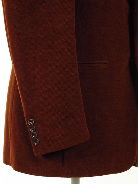 Men's Textured Ginger Jacket Cotton/Wool 42R - Tweedmans