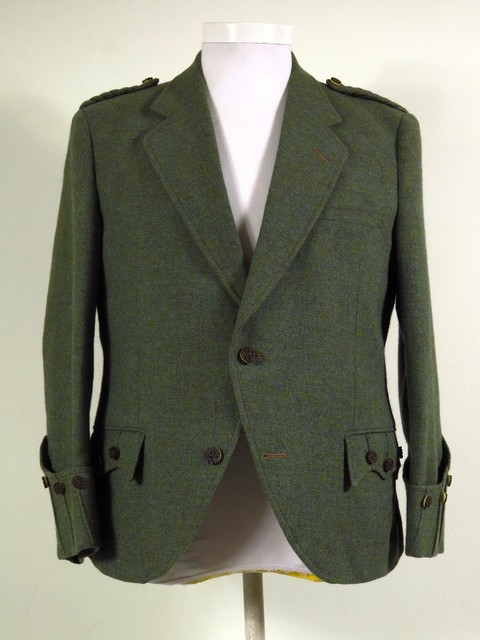 Argyle Tweed Kilt Jacket Lovat Green 44S - Tweedmans