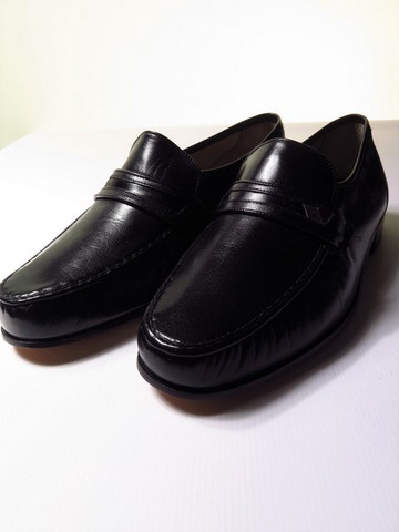 Bally Black Leather Loafers Slip On Shoes Mens UK Size 7.5 UNWORN ...