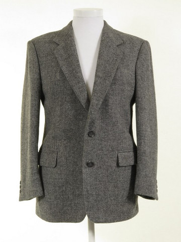 Men's Grey Harris Tweed Blazer 40R - Tweedmans