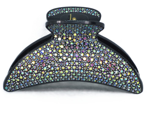 LARGE, LIGHTWEIGHT CRYSTAL COVERED HAIR JAWS