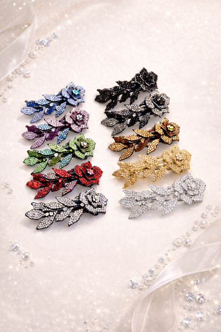 Élise Rose Petite Crystal Barrette