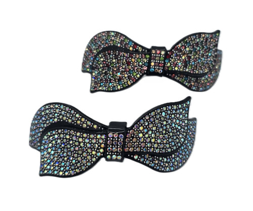 Luxe Bow Crystal Barrette