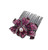 Éclat Blossom Crystal Hair Comb: crystal flower comb with a round bead centre on white