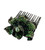 Elaborate Crystal Flower Comb