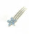 Star Crystal Mini Comb, pale blue star mini comb
