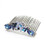 Ophelia Crystal Flower Hair Comb: blue/navy-stone floral hair comb on white, angled