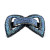Celeste Bow Crystal Barrette: bow barrette in blue stones