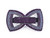 Celeste Bow Crystal Barrette: bow barrette in deep purple stones