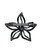 CRYSTAL STARFISH FLOWER BARRETTE
