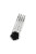 Crystal Halo Mini Hair Comb in black
