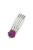 Crystal Halo Mini Hair Comb in fuchsia and purple