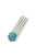 Crystal Halo Mini Hair Comb in aqua
