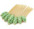 Crystal Leaf Royale Hair Comb, light green