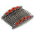 PAIR OF HAIR COMBS WITH LARGE CRYSTAL JEWEL