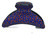Crystal Covered Hair Jaw Clip in dark blue with blue and red crystals
