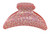 Crystal Covered Hair Jaw Clip in coral pink