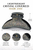 Crystal Covered Hair Jaw Clip: crystal jaw clip with size and material callouts