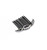 Éclat Interwoven Crystal Hair Comb: comb with an interwoven design in clear stones on white