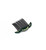 Éclat Interwoven Crystal Hair Comb: comb with an interwoven design in dark green stones on white
