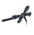 Auréline Dragonfly Crystal Magnetic Barrette in black