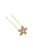 Petite Fleur Crystal Hair Stick in champagne