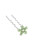 Petite Fleur Crystal Hair Stick in green