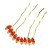 MULTI-TONE ALMOND CRYSTAL HAIR STICK