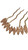 MULTI-TONE ALMOND CRYSTAL HAIR STICK