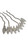 MULTI-TONE ALMOND CRYSTAL HAIR STICK