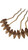 MULTI-TONE ALMOND CRYSTAL HAIR STICK