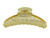 Aurora Grande Crystal Hair Claw: curved claw in amber-yellow with clear stones