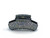 Aurora Petite Crystal Hair Jaw: compact hair jaw covered in iridescent stones on a black base