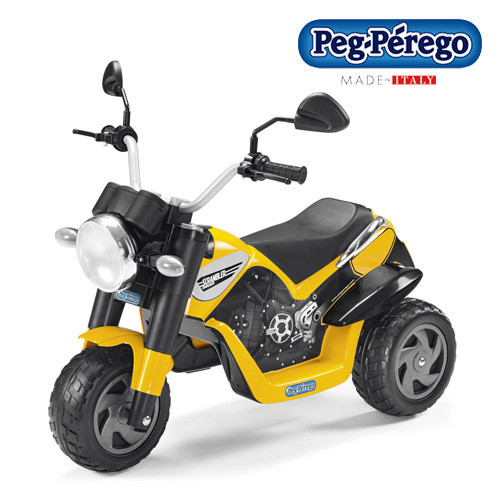 Peg Perego Kids 6v Electric Mini Scrambler Bike