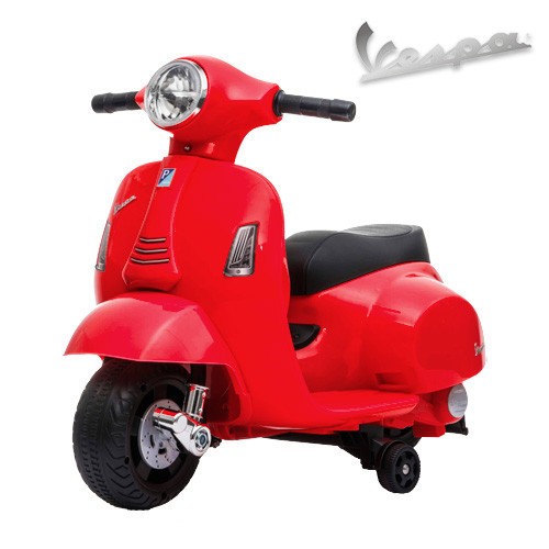 Red 6v Ride on Official kids Vespa sit on Motorbike