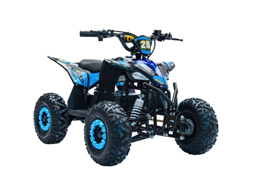 Teens Blue 1500W 48V Ride on Electric Shaft Driven Quad Bike