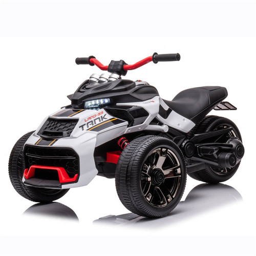 Childen's 12v Futuristic 3 Wheeled Police Quad-bike With Lights