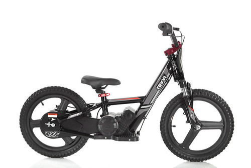 Black 2024 Revvi 16 Plus 24V Electric Balance Bikes