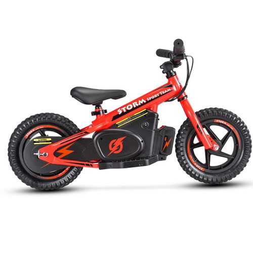 Kids Red 24v Power Lithium Premium STT Off Road Balance Bike